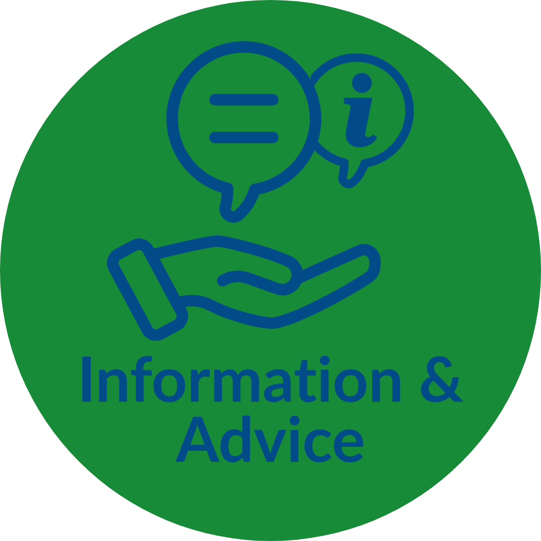 TfS Information and Advice Button_BLUE